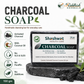 Activated Charcoal Handmade Soap 100gm | Riddhish Herbals | Natural Deep Cleansing Soap
