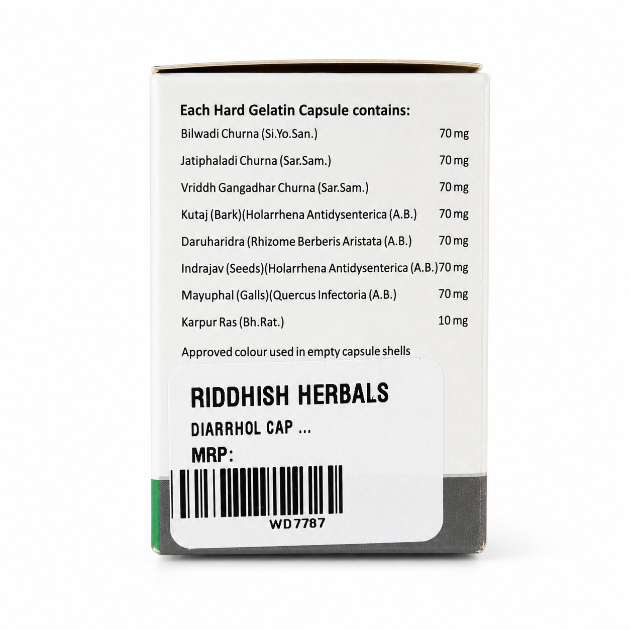 DIARRHOL CAPSULES (30CAP) | Useful in diarrhea & dysentery | AYUCARE PHARMACEUTICAL