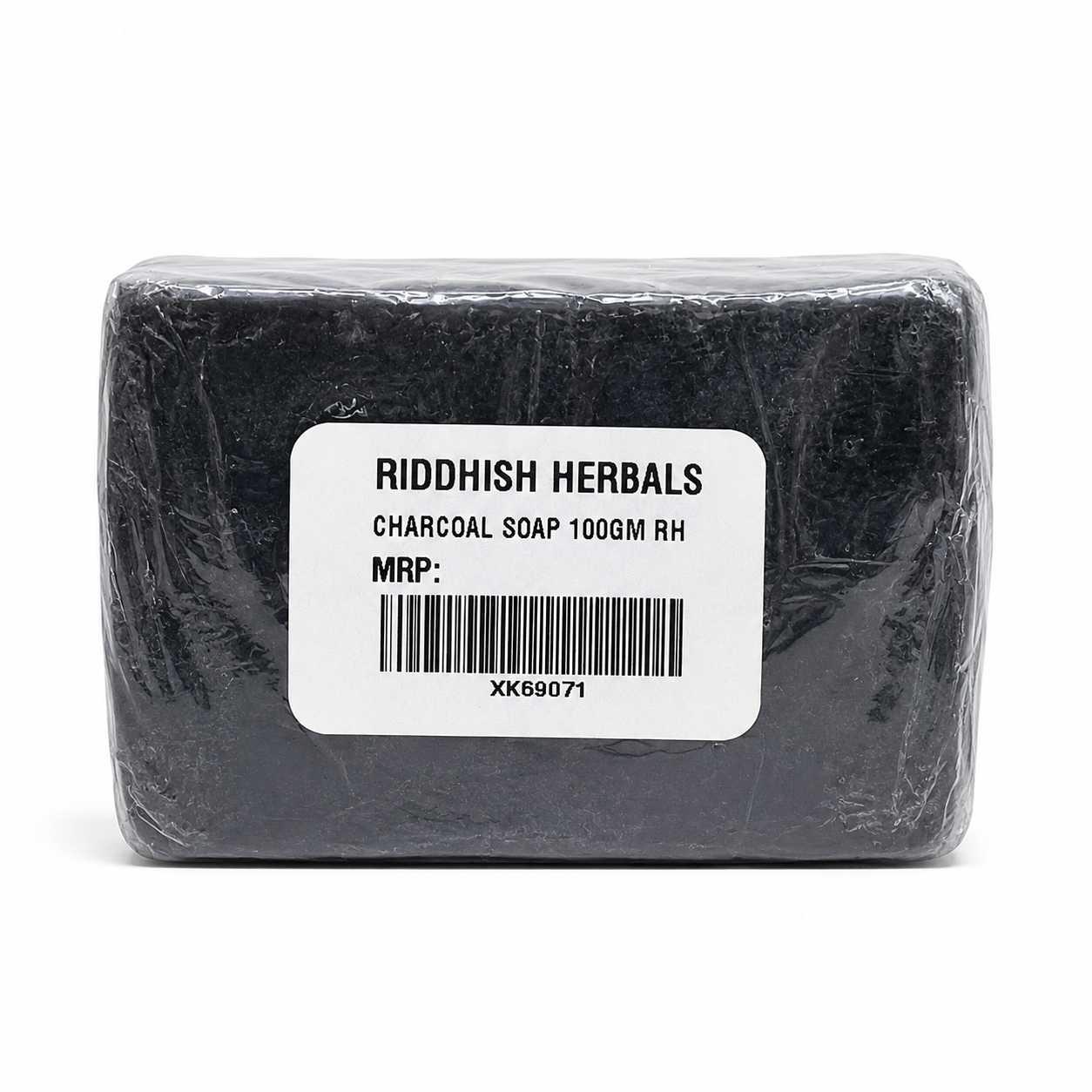 Activated Charcoal Handmade Soap 100gm | Riddhish Herbals | Natural Deep Cleansing Soap