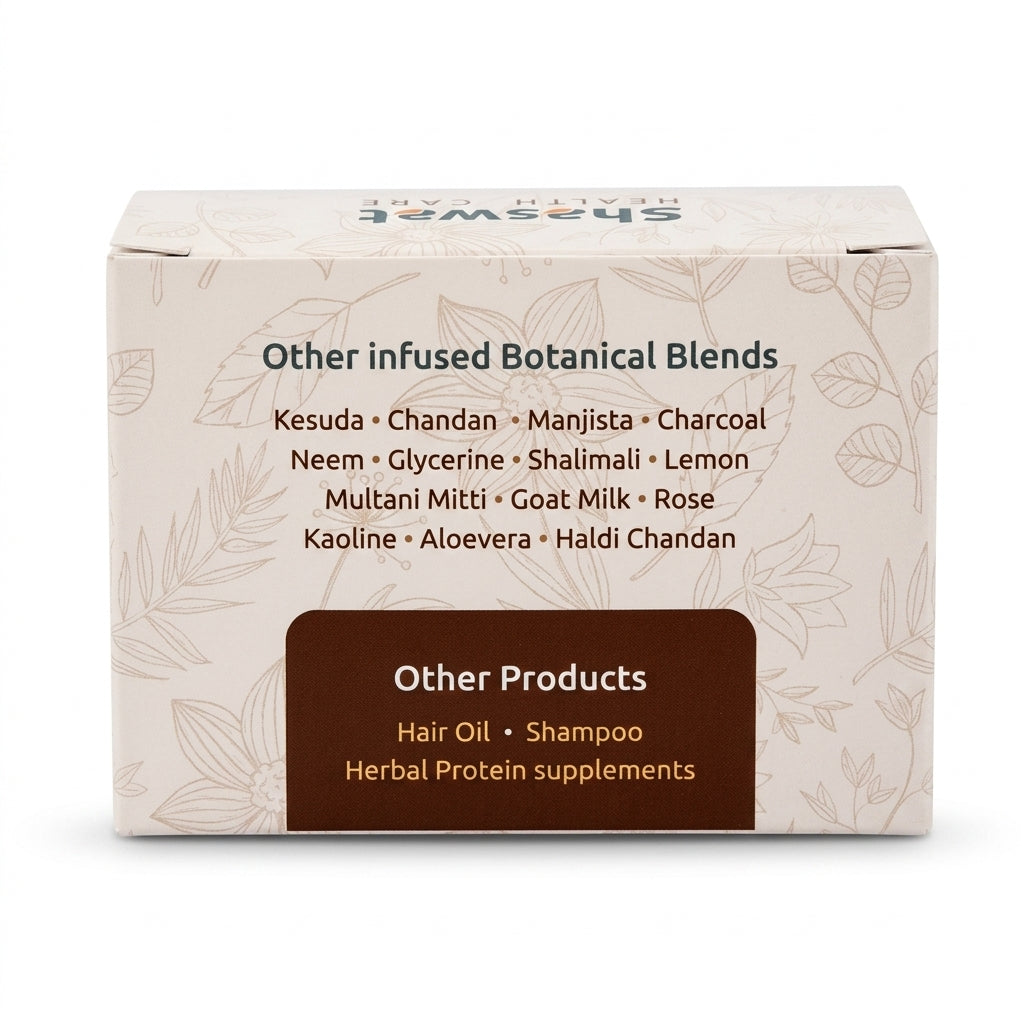 Chandan Soap (Sandalwood) | Ayurvedic Handmade Skin Nourishing & Cooling Soap | Riddhish Herbals | 100g