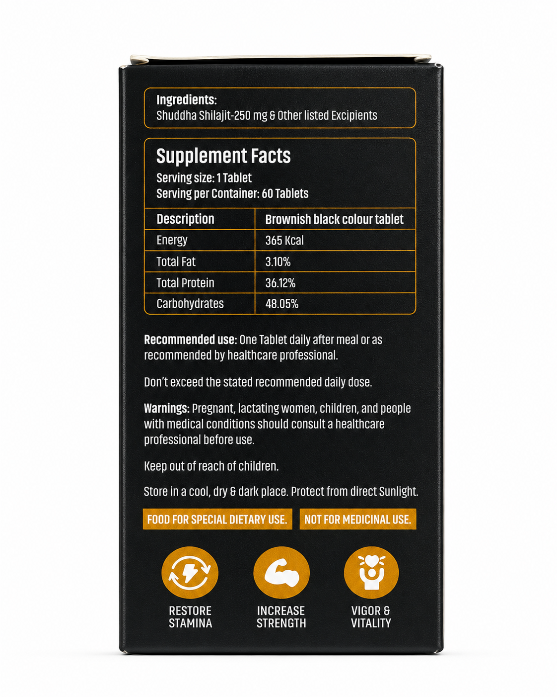 ASHWASHILA TABLET - 60TAB | PURE POWER, ANCIENT STRENGTH
