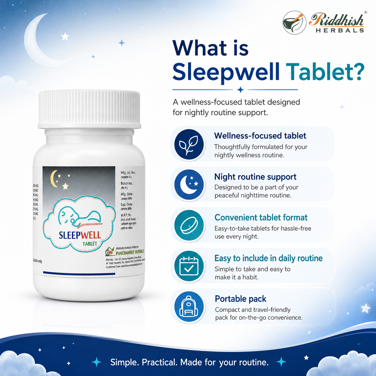 Panchamrut Herbals Sleepwell Tablet 30T
