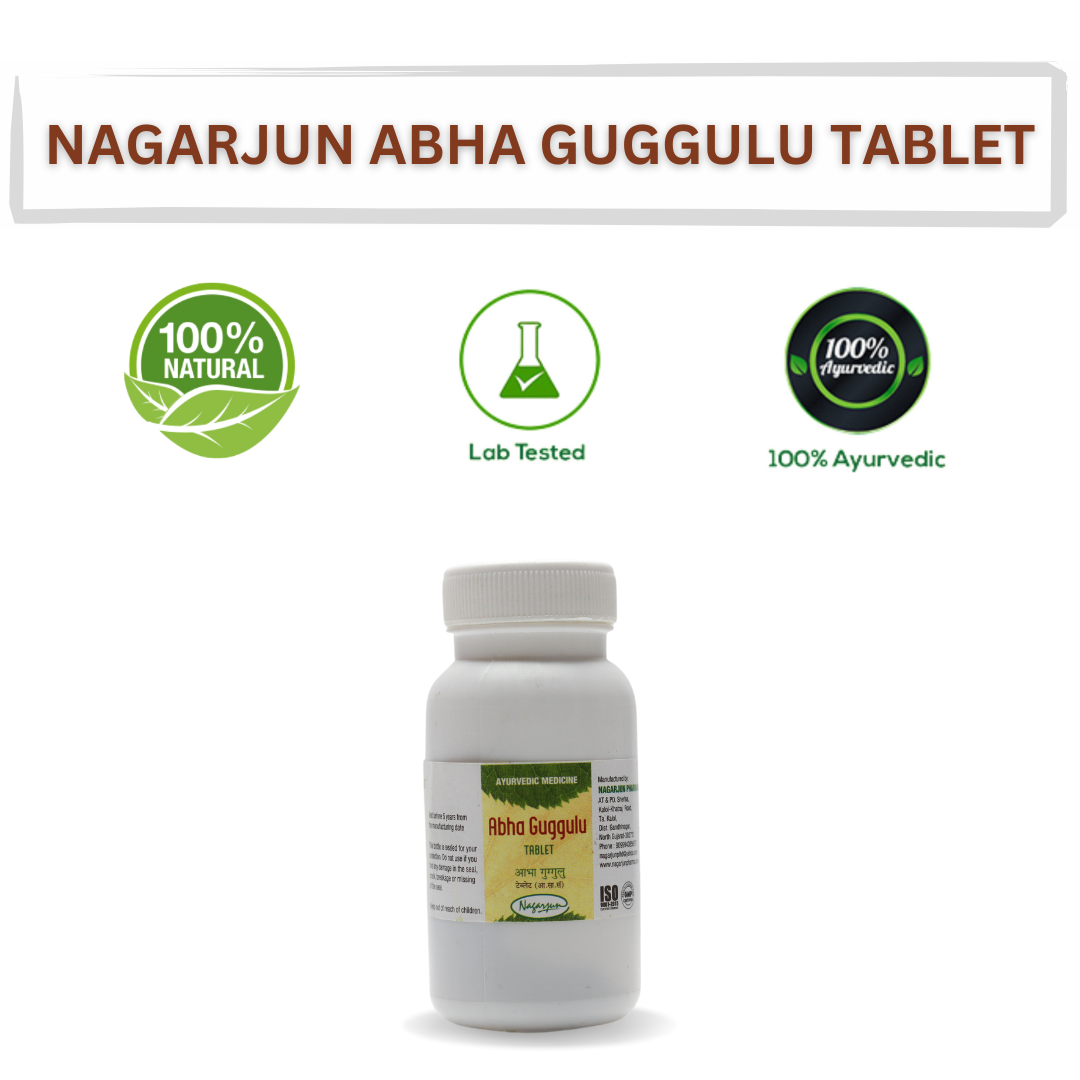 Abha Guggulu Ingredients Commiphora Mukul Triphala — Nagarjun Ayurvedic Tablets 60