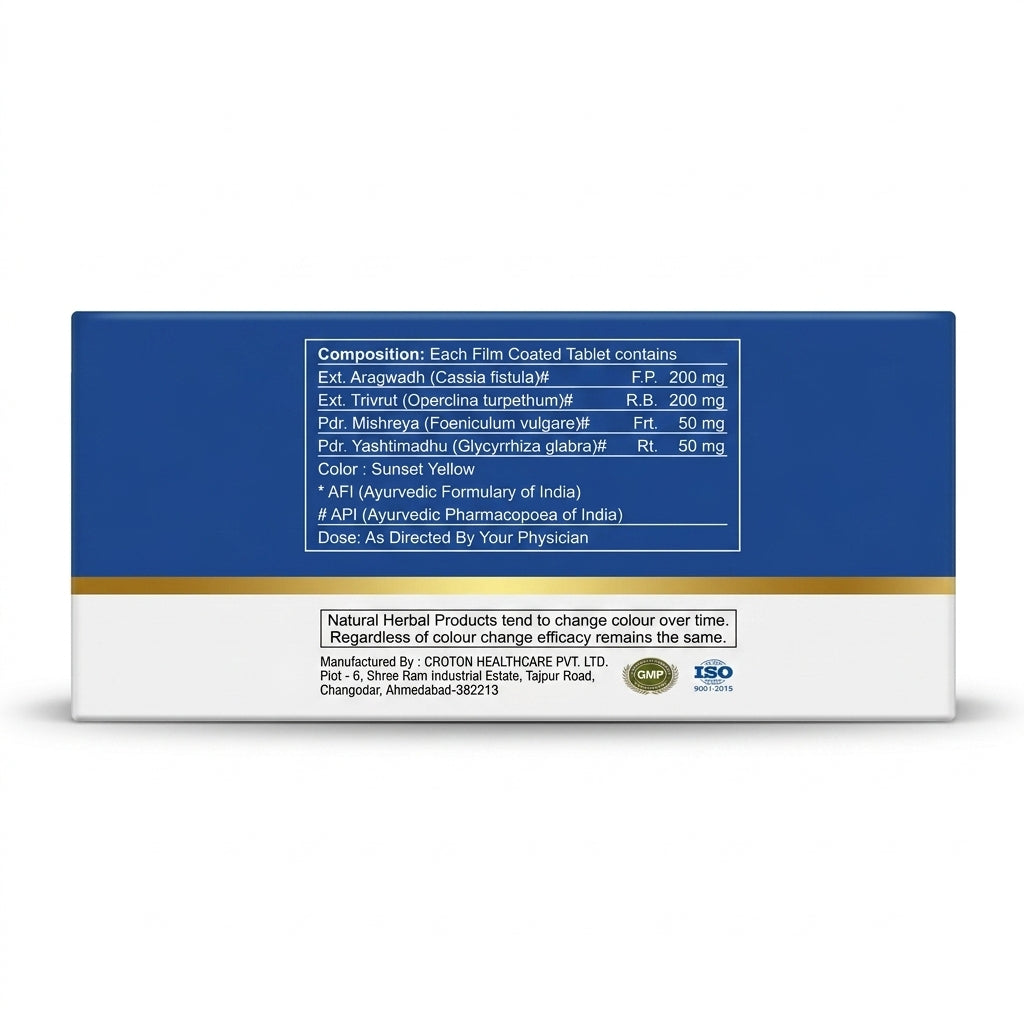 Rutarth Pharma Fistulax Tablet | Mild Ayurvedic Laxative | No Senna