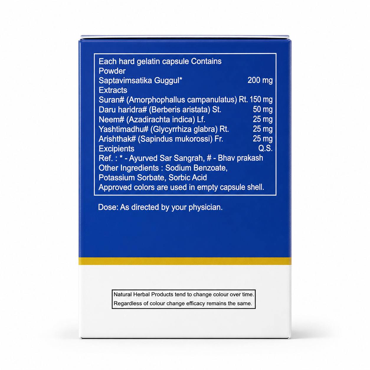 Rutarth Pharma Piloyam Capsule | Saptavimsatika Guggul Suran Ayurvedic