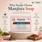 Manjistha Soap (Rubia cordifolia) | Ayurvedic Handmade Skin Tone & Blood-Purifying Soap | Riddhish Herbals | 100g