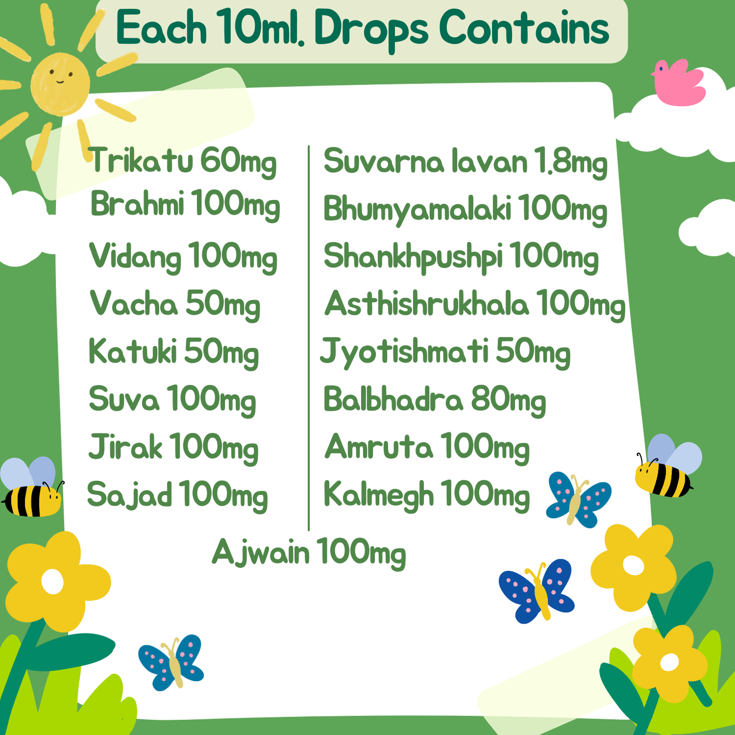 Suvarna Shakti Bindu (Suvarna Prashan) – Ayurvedic Gold Drops for Children – Shanker – 15 ml