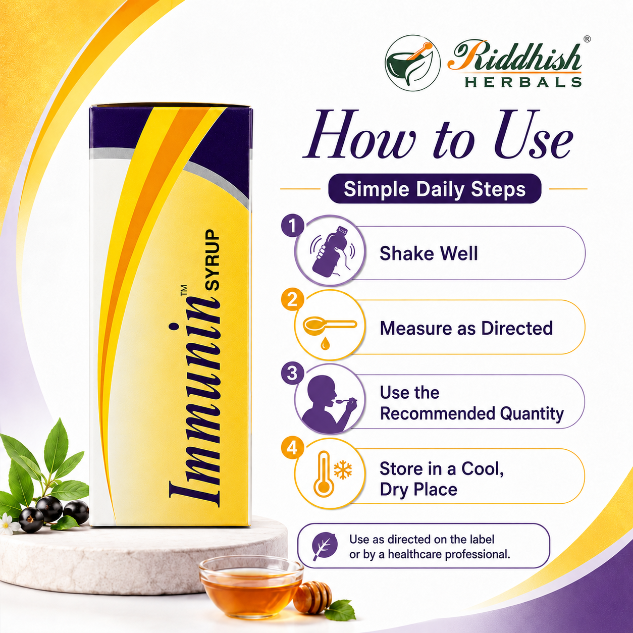 Immunin Syrup 200ml | Therachem Herbals | Ayurvedic Immunity & Energy Wellness Syrup | Ashwagandha & Moringa