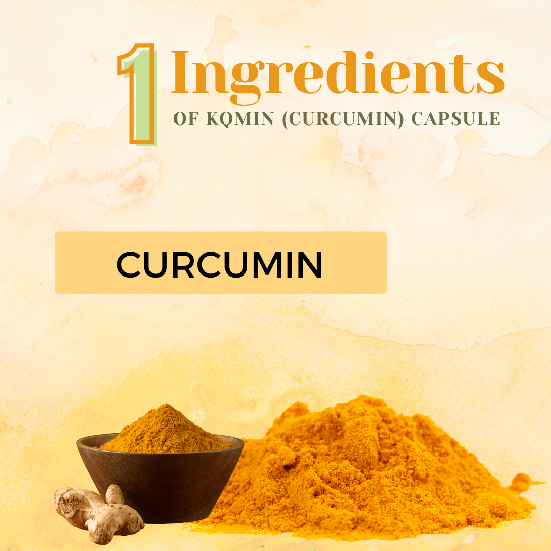 KQMIN Curcumin Soft Gel Capsules (Turmeric/Haridra) – Cadila Pharmaceuticals – 15 Caps