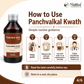 Panchvalkal Kwath Liquid 200ml | Panchamrut Herbals | Classical Ayurvedic Five-Bark Decoction for Skin & Wound Wellness
