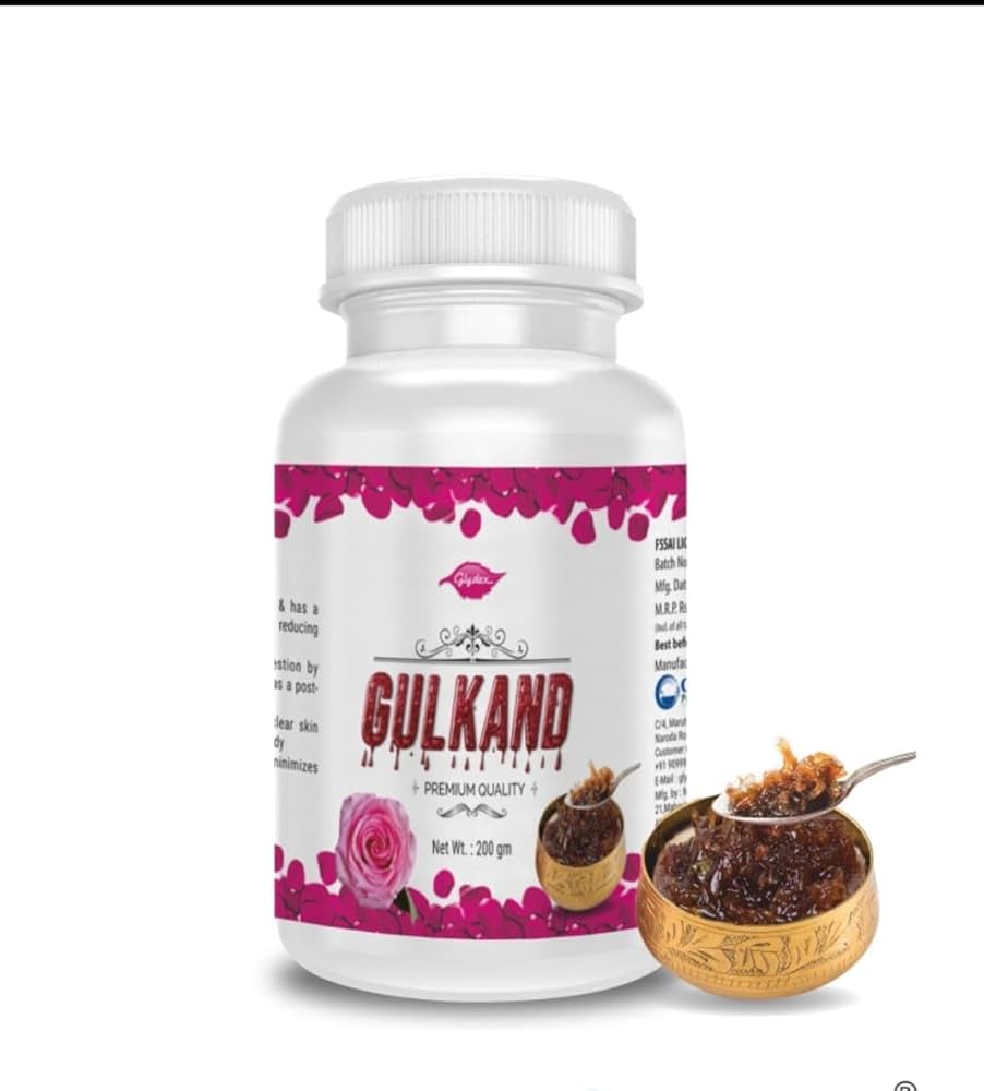 GULKAND GLYDEX 200 GM | Natural Coolant & Digestive Tonic | Riddhish Herbals