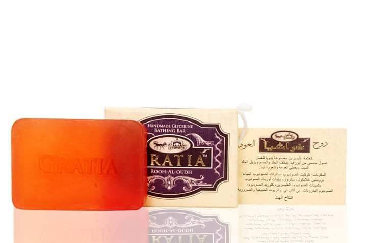 Gratia Handmade Glycerin Soap – Rooh Al Oudh | Luxury Oud Fragrance Bathing Bar (125g)