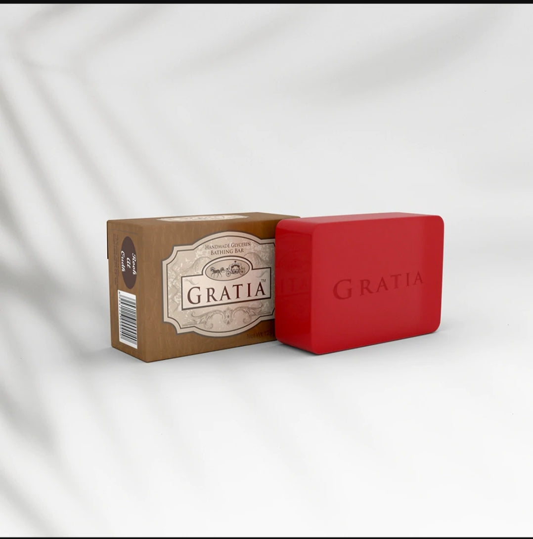 Gratia Handmade Glycerin Soap – Rooh Al Oudh | Luxury Oud Fragrance Bathing Bar (125g)