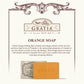 Gratia Handmade Glycerin Soap – Orange Extract | Luxury Fragrance Bathing Bar (125g)