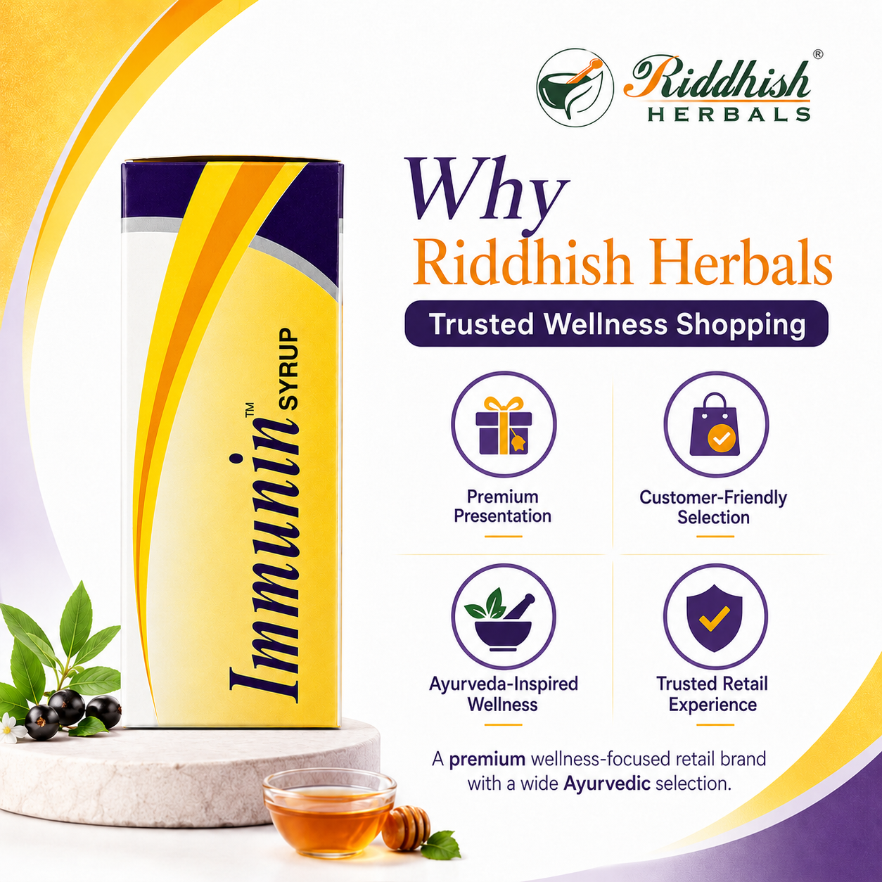 Immunin Syrup 200ml | Therachem Herbals | Ayurvedic Immunity & Energy Wellness Syrup | Ashwagandha & Moringa