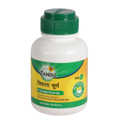 ZANDU TRIPHALA CHURNA  | A Natural Digestive Health Boost | 60g, 180g, 500g