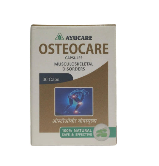 OSTEOCARE CAPSULES | Bone Health, Joint Strength, and Muscle Support | MUSCULOSKELETAL DISORDERS | AYUCARE | 30 CAPS.