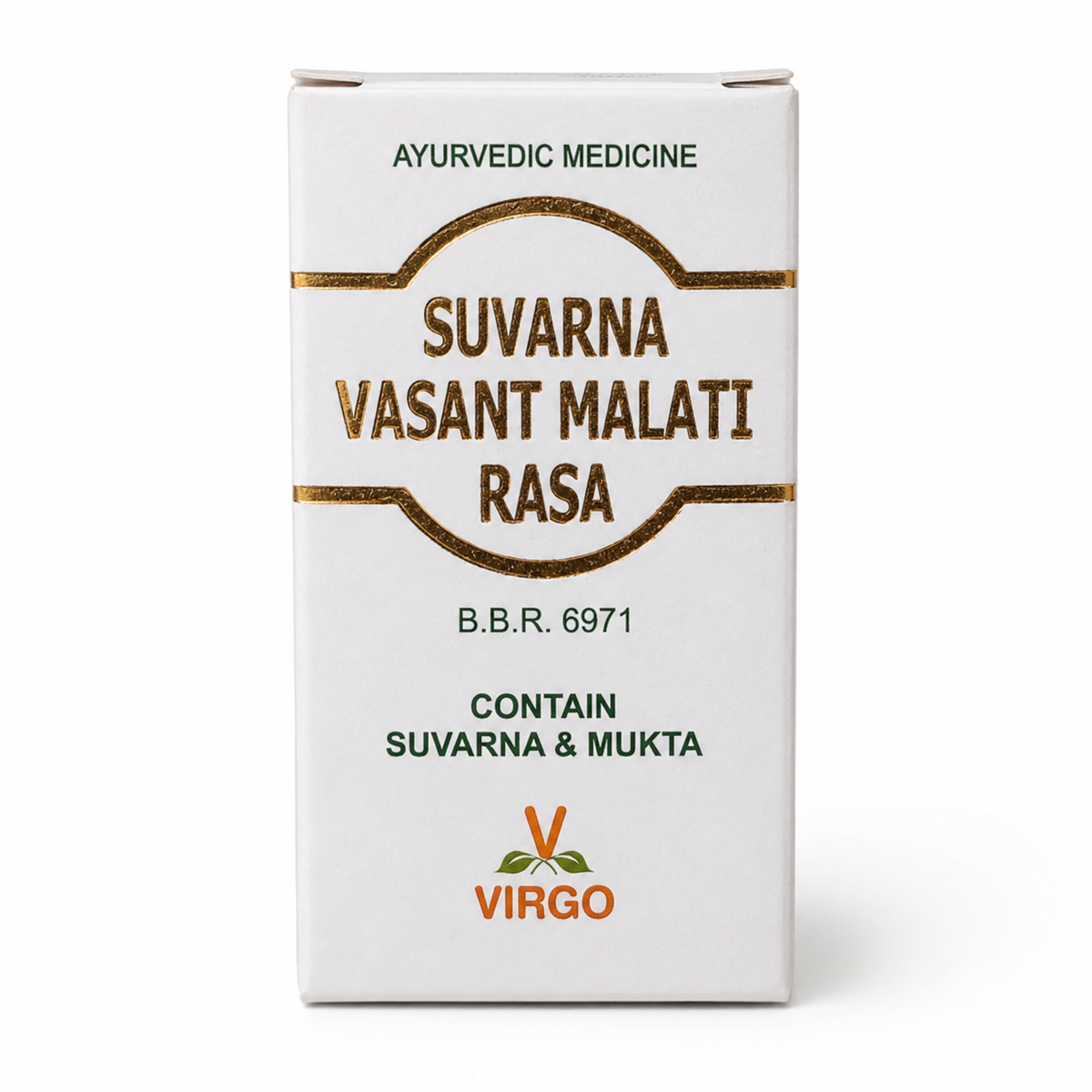 Suvarna Vasant Malati Rasa (Suvarna-Mukta Yukta) tablet — Virgo UAP Pharma, 10 tab pack | Riddhish Herbals