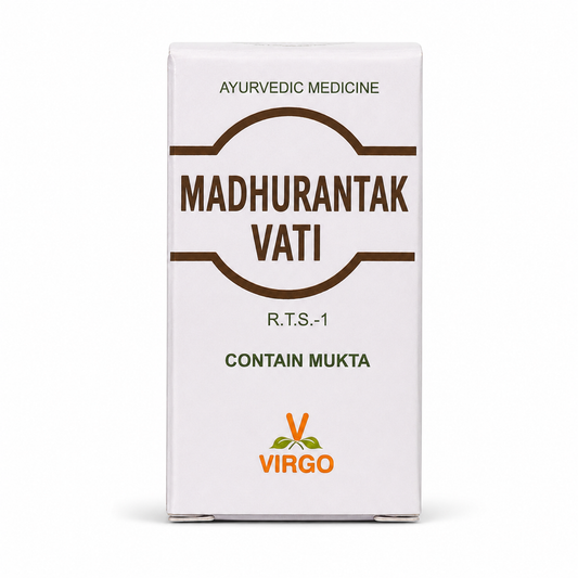 Madhurantak Vati (Mukta Yukta) – Ayurvedic Rasaushadhi Tablet – Virgo UAP Pharma