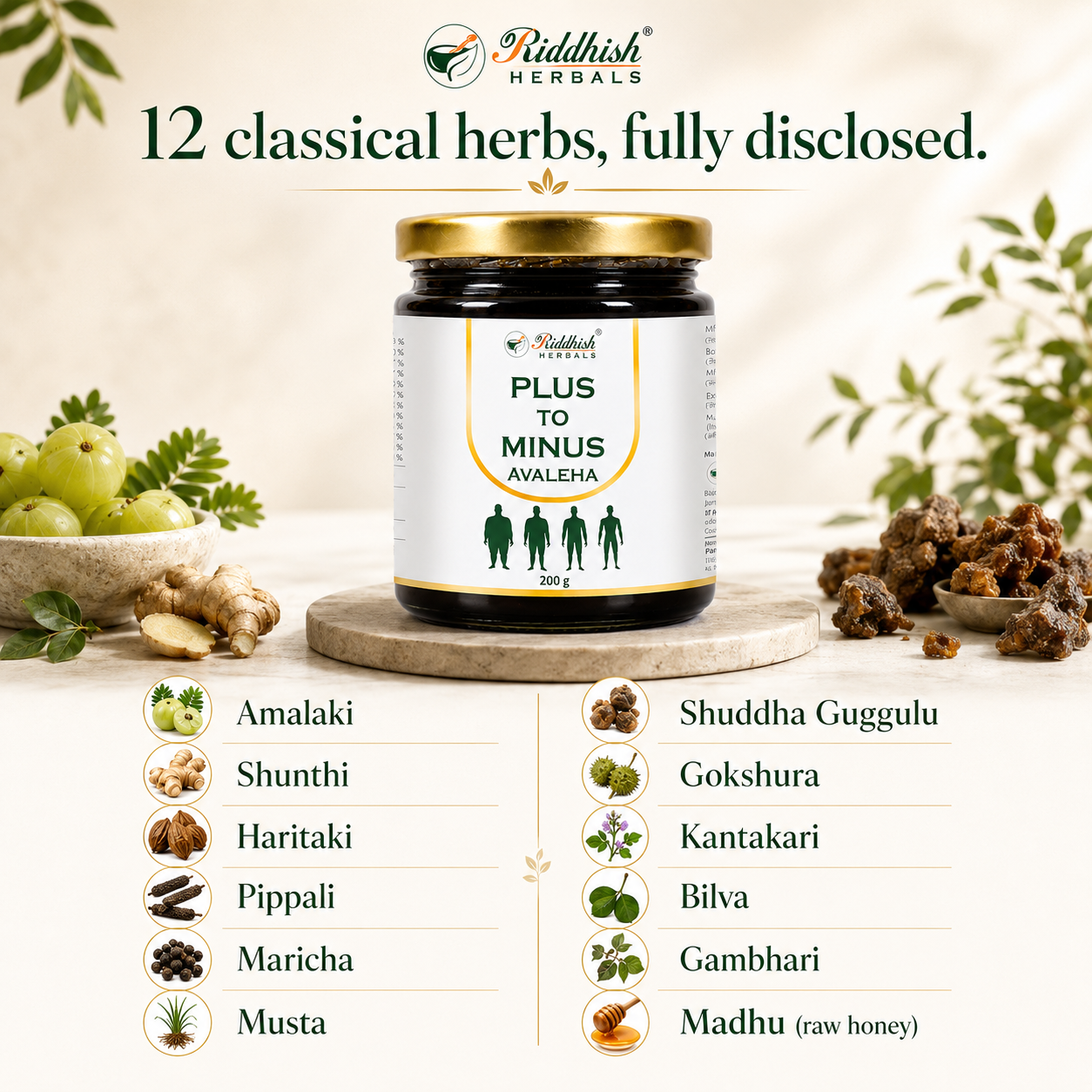 Agni Digestion Duo | Ultimate Syrup + Plus To Minus Avaleha | Riddhish Herbals