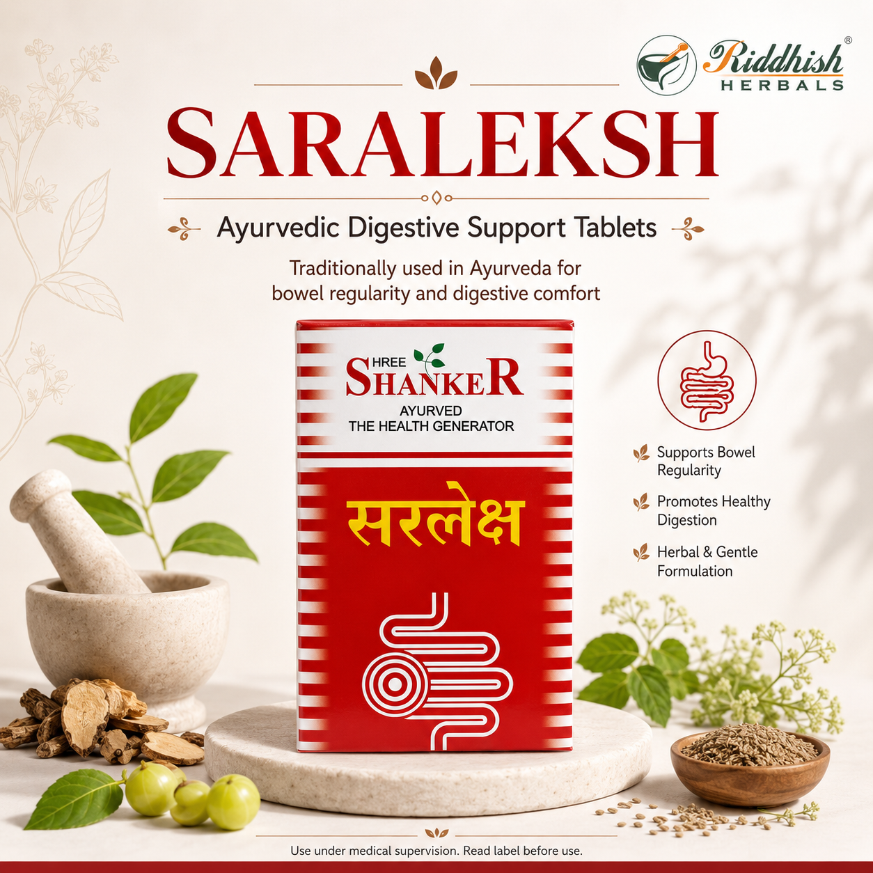 SARLAX TAB - 100TAB PACK BY SHREE SHANKAR AYURVEDIC PHARMECY | Ayurvedic Support for Healthy Digestion