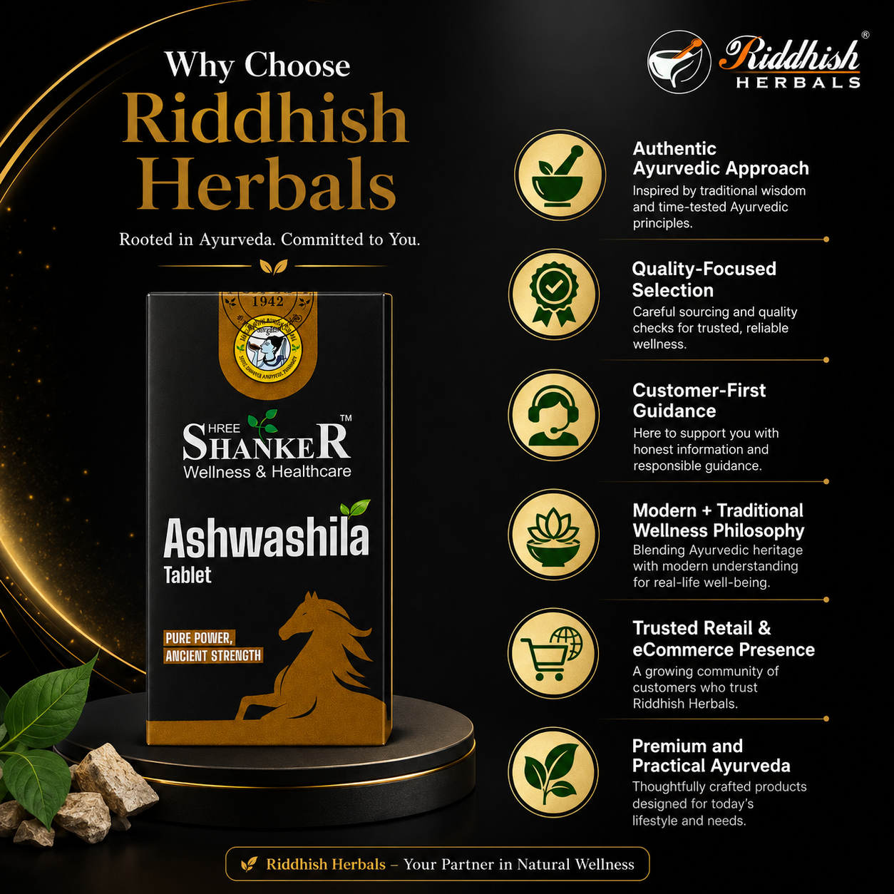 ASHWASHILA TABLET - 60TAB | PURE POWER, ANCIENT STRENGTH