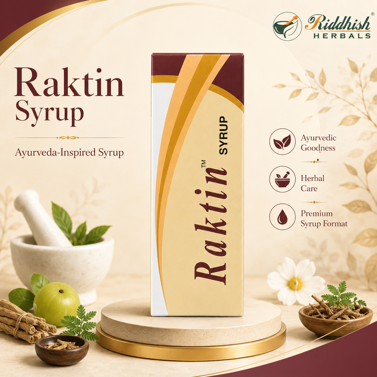 RAKTIN SYRUP (200ML) | THERACHEM HERBALS