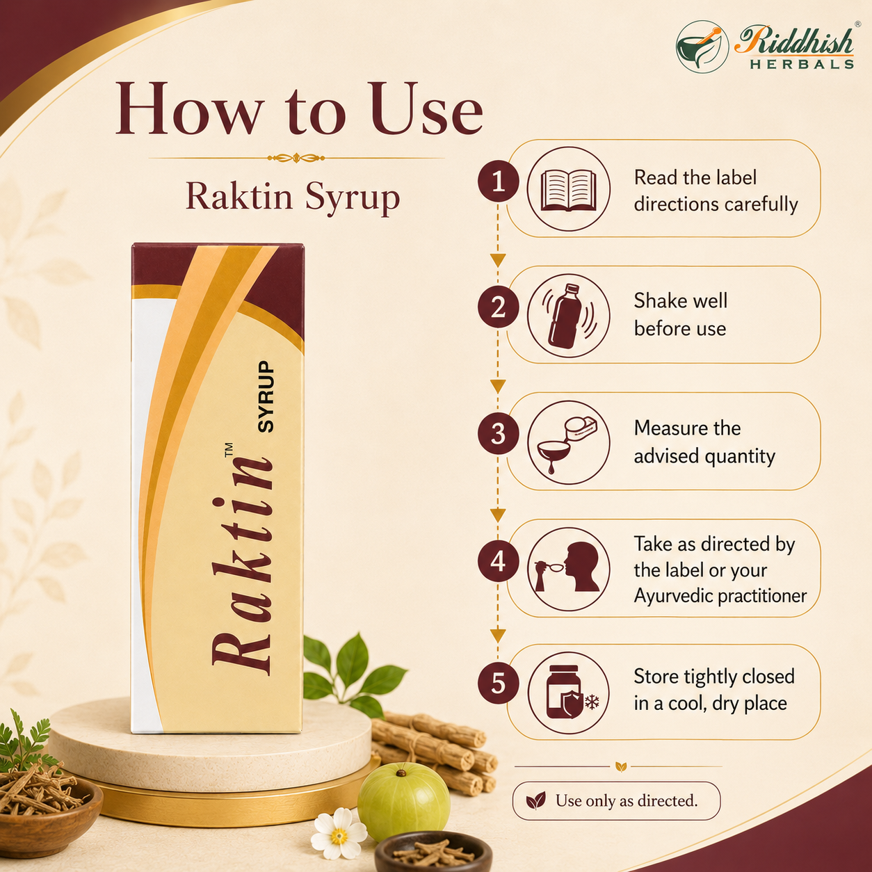 RAKTIN SYRUP (200ML) | THERACHEM HERBALS
