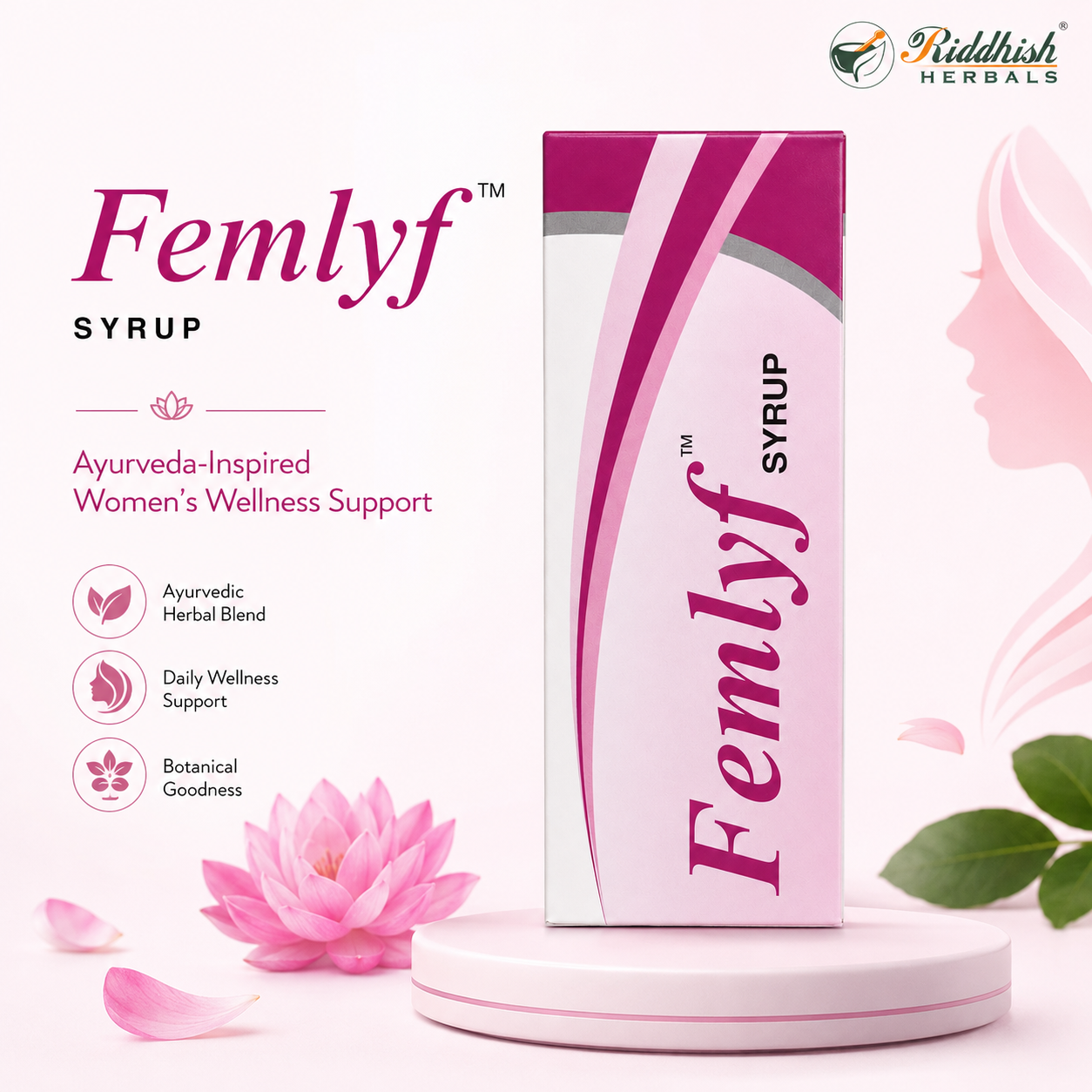 Femlyf Syrup 200ml | Therachem Herbals | Ayurvedic Women's Wellness & Uterine Health Syrup