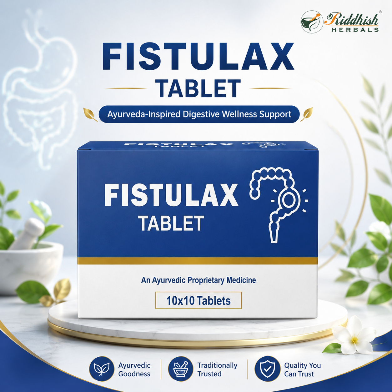 Rutarth Pharma Fistulax Tablet | Mild Ayurvedic Laxative | No Senna