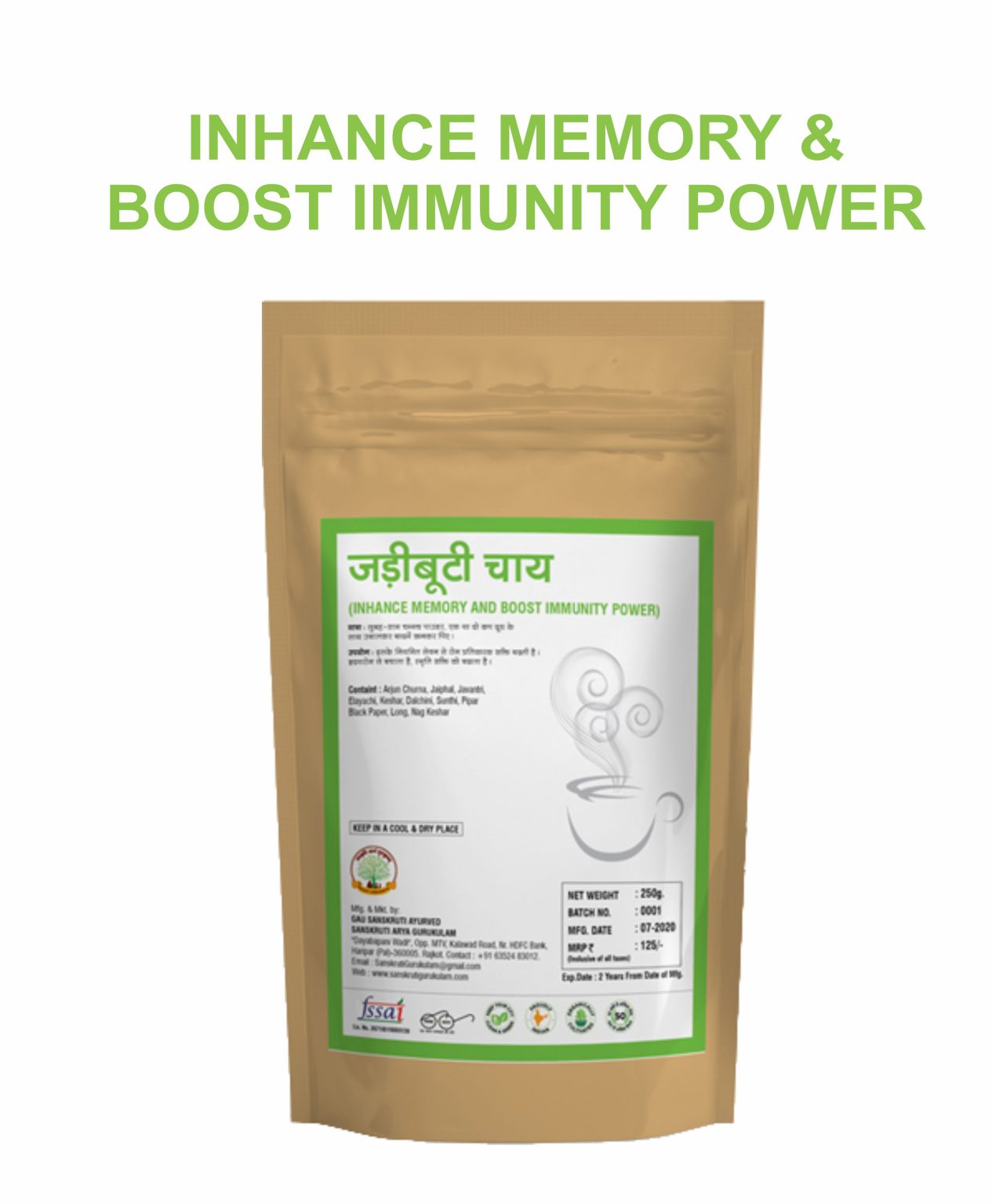MANTRAUSHADHI JADI BUTTI TEA 250 GM