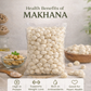 Riddhish Herbals Organic Makhana (Fox Nuts) | Euryale ferox | Ayurvedic Superfood & Protein Rich Healthy Snack