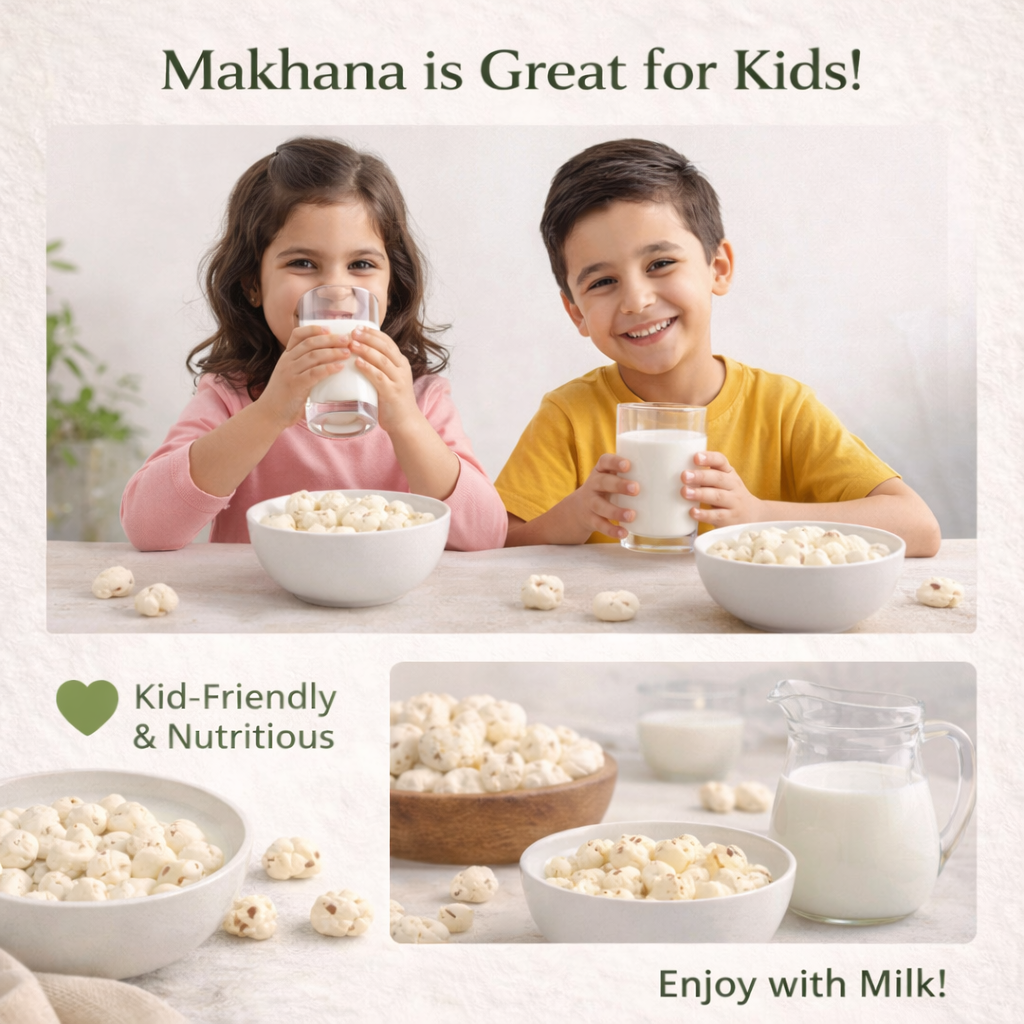 Riddhish Herbals Organic Makhana (Fox Nuts) | Euryale ferox | Ayurvedic Superfood & Protein Rich Healthy Snack