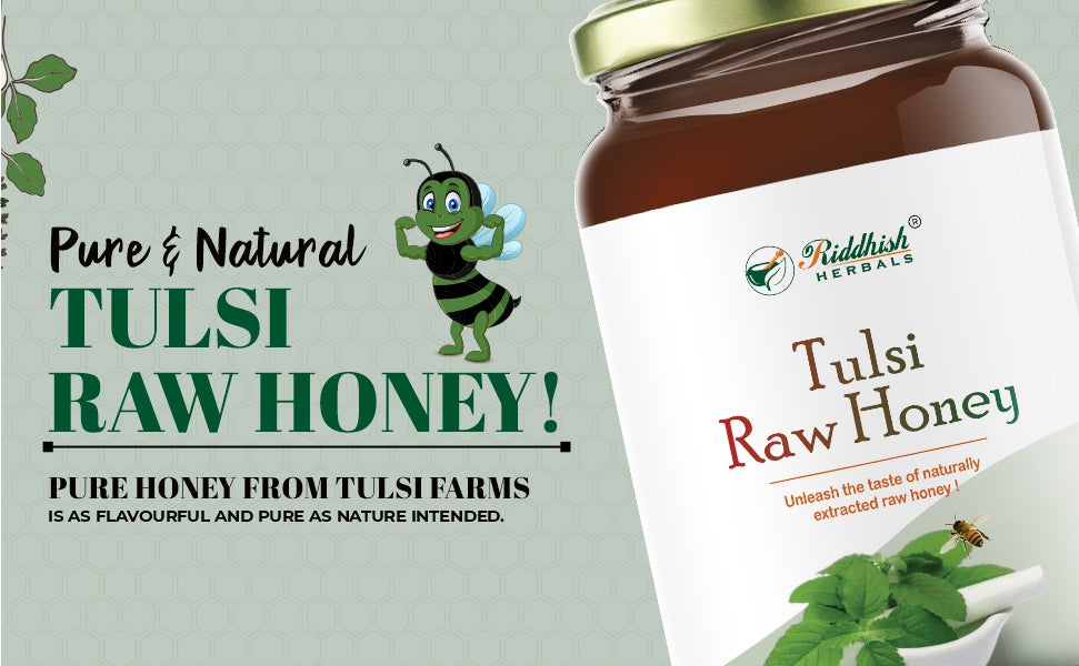 Tulsi Organic Raw Honey 500g | Natural Taste Honey | Raw and Unprocessed