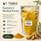 Amba Haridra Churna herbal purity infographic