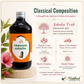 Ashokarishta classical composition with Ashoka Tvak Triphala Musta Daruharidra Shweta Chandana Dhataki Pushpa infographic