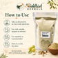 Riddhish Herbals Bhumi Amla Churna how to use infographic