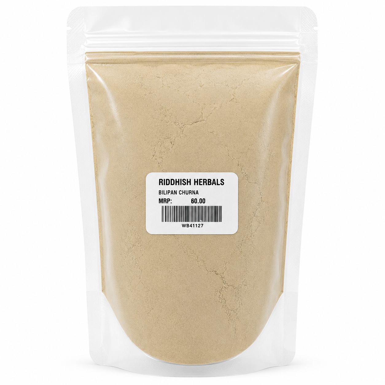 Bilipan Churna Riddhish Herbals front pouch mockup