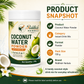 Riddhish Herbals Coconut Water Powder 130 g product snapshot infographic