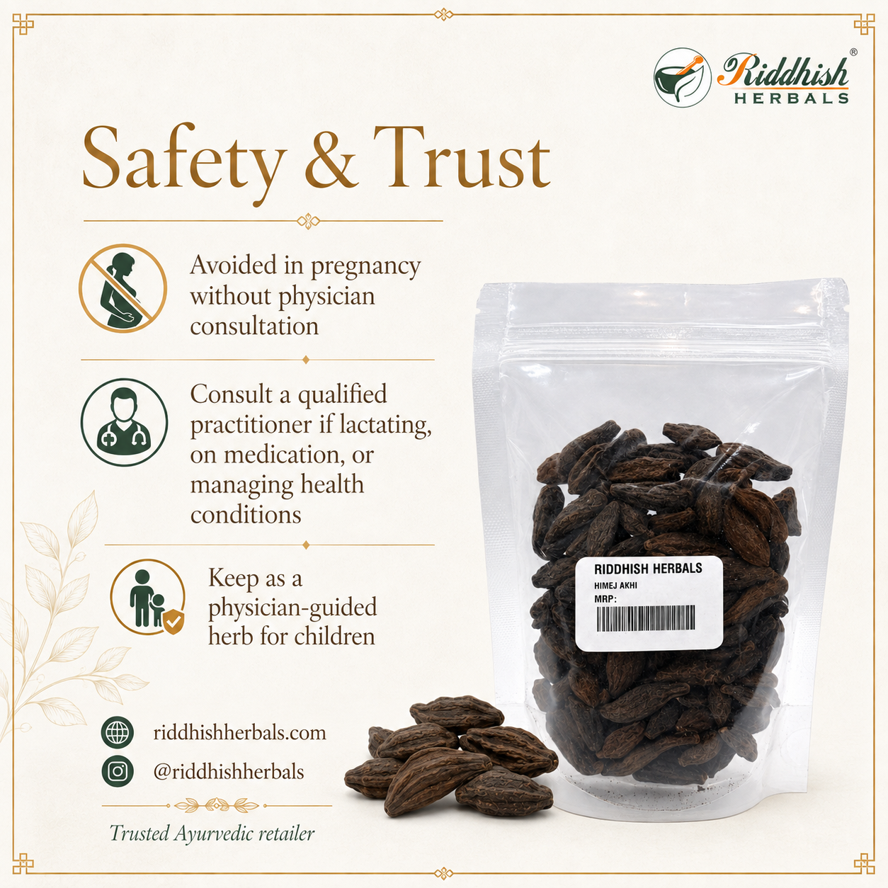 Himej Akhi safety and trust pregnancy consultation lactation medication health conditions physician guided children infographic