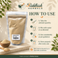 How to use Indrajav Churna infographic with advised quantity water guidance consistent use and storage after every use