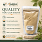 Indrajav Churna quality you can trust infographic with carefully packed fine smooth powder traditional herbal ingredient and convenient storage