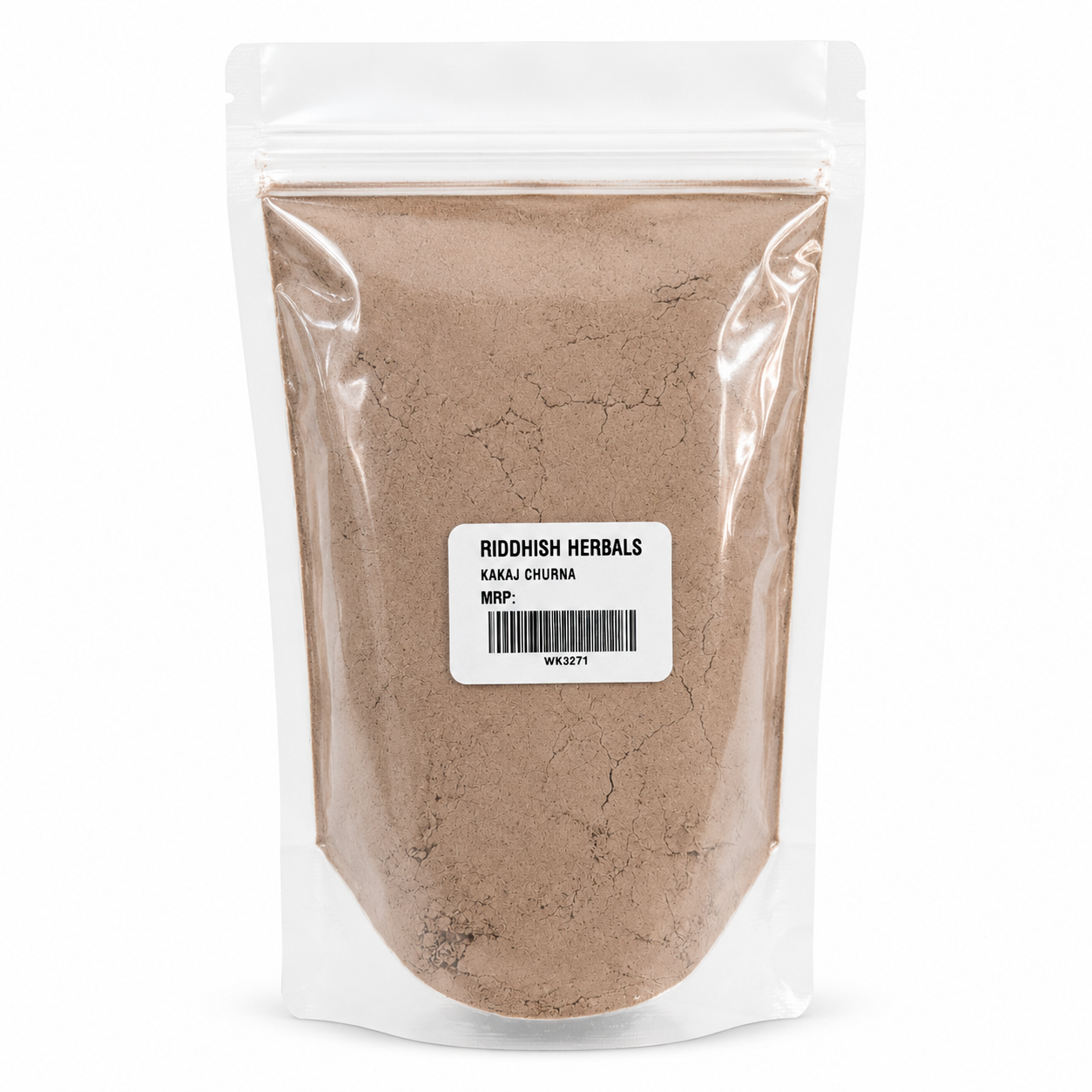 Kakaj Churna front pouch mockup with MRP value removed - Riddhish Herbals