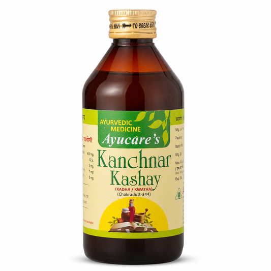 Ayucare Kanchanar Kashay 200ml front bottle on white background