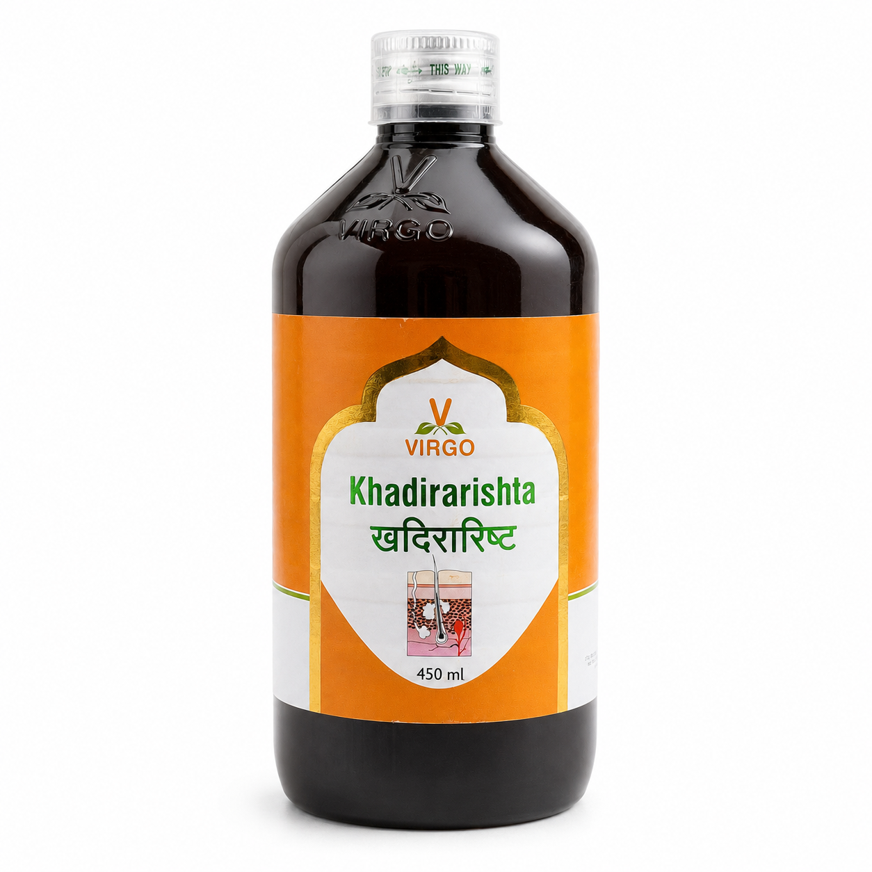 Virgo Khadirarishta 450 ml front product image