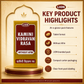 LION Kamini Vidravan Rasa key product highlights infographic