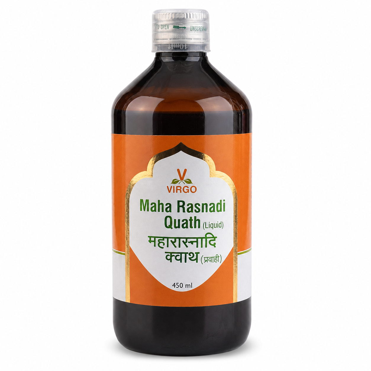 Virgo Maha Rasnadi Quath Liquid 450 ml front
