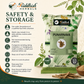 Punarnava Churna safety and storage infographic with Ayurvedic guidance and moisture protection