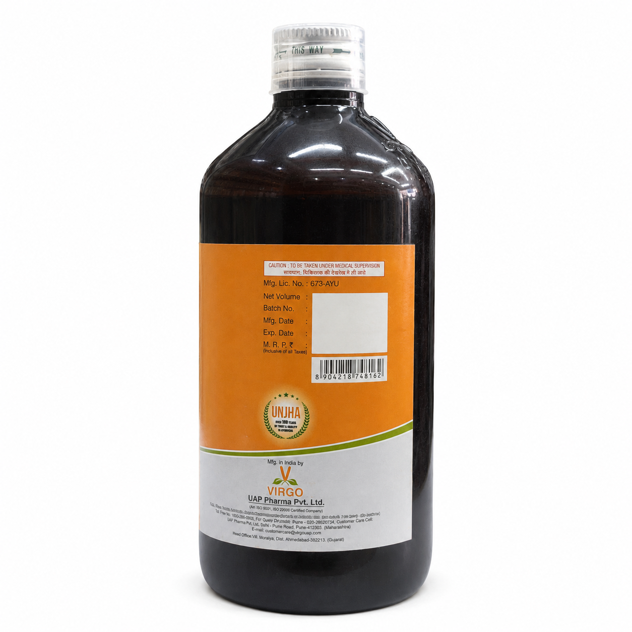 Virgo Punarnavasava 450 ml back