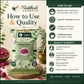Rose Petal Powder how to use quality and safety infographic by Riddhish Herbals